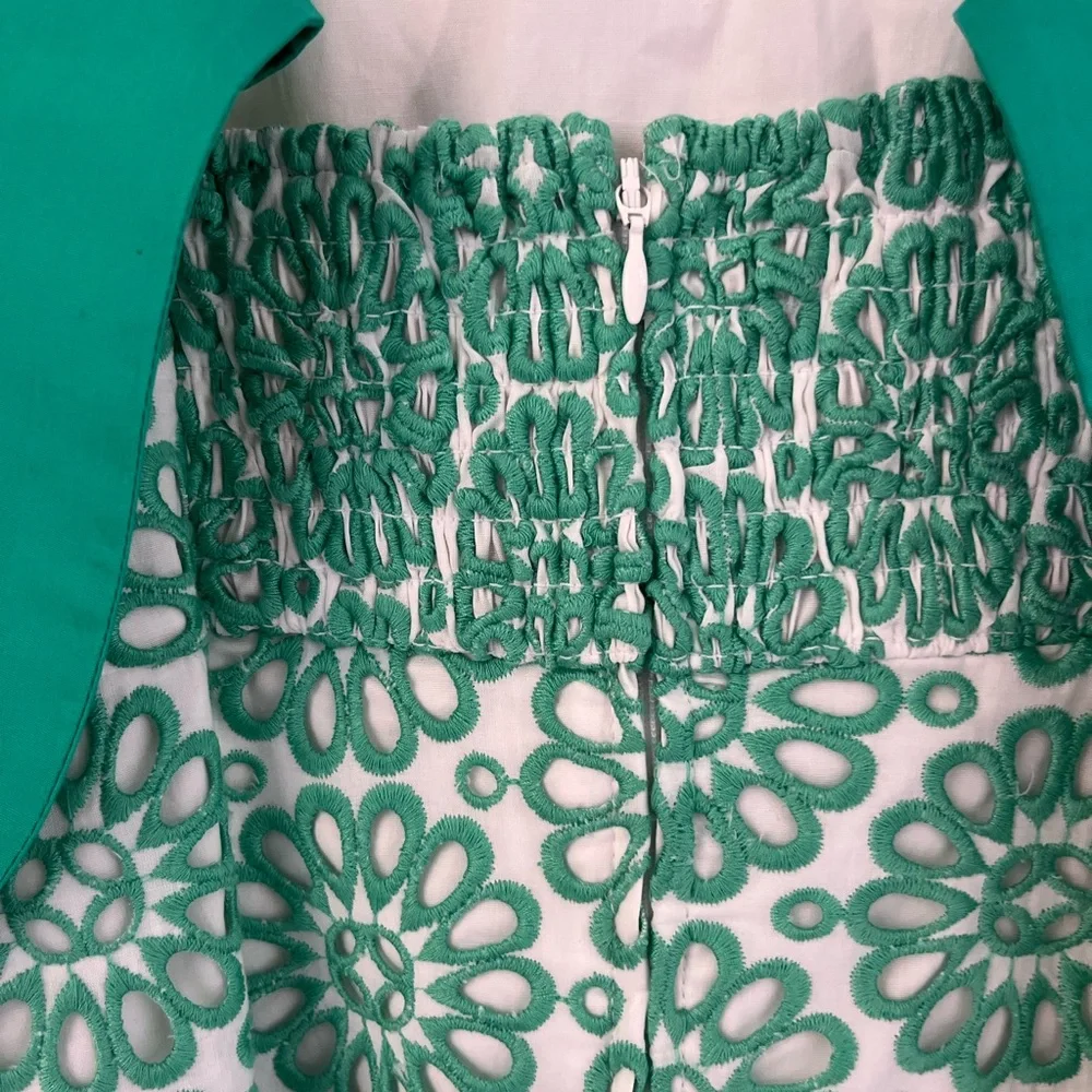 Lilly Pulitzer Green Floral Asymmetrical Dress - Picture 4 of 11